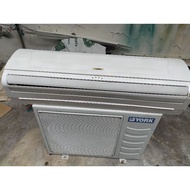 second aircond . kita jual second hand air cond . aircond YORK 1.0HP kalau ada orang nak pasang aircond second boleh Whp