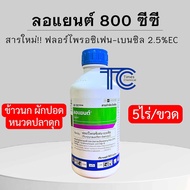 ลอแยนต์ 800 ซีซี ฟลอร์ไพรอซิเฟน-เบนซิล 2.5%EC สารออกฤทธิ์ใหม่ สารกำจัดหญ้าดื้อยาในนาข้าว จบทุกหญ้าใน