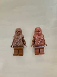 請自行出價 lego star wars 7127/7190/3342 wookiee chewie with magnet chewbacca minifigures x 2