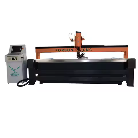 2024 New Design 11% Discount Water Jet Cnc for Steel Cutting Machine 5 Axis Water Jet Cutter for Met