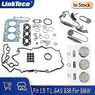 Engine Parts Full Gasket Set Timing Chain Piston Kit Fit 1.5 T L GAS B38 B38A151 For BMW MINI 118i 2