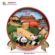 Souvenir Display Plate Fridge Magnet MDF Beijing China souvenirs from China
