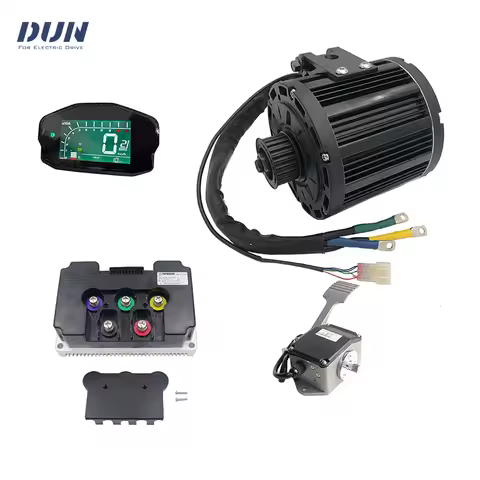PMSM Mid Drive Motor QS 138 90H 4KW Peak 10KW 100KPH with Controller Fardriver ND72680 and DKD Displ