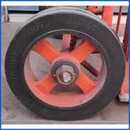 ▬ ∇ ◪ Push Cart Wheel Size 10" 8" & 6" Gulong ng Push Cart Kartilya Rubber Wheel Axle Shaft 10" 6"