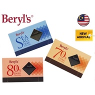 Beryl's Dark Chocolate (60g) Cacao Sea Salt / 70% Cacao / 80% Cacao NATIONWIDE DELIVERY