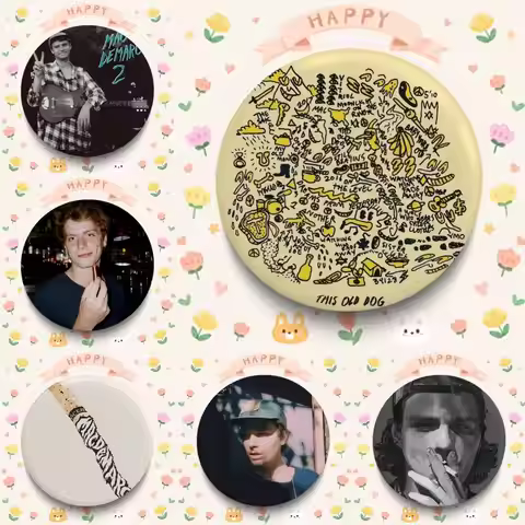 Pop Rock Singer Mac Demarco Photo Brooches Creative Round Badge Gifts Pins 32 44 58mm S