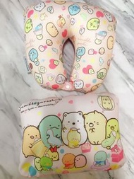 全新有透明袋包住 角落生物兩用cushion攬枕x頸枕 一物兩用