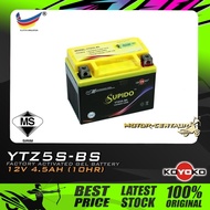 BATERI MOTOSIKAL KOYOKO SUPIDO GEL BATTERY YTZ5S-BS (BT4) GTZ4V YTZ5/ YTZ5S FOR YAMAHA Y15,Y16ZR LC1