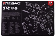 TekMat Gun Cleaning Mat for use with CZ P07, Black (TEK-17-CZP07)