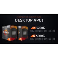 AMD RYZEN 3 3200G / RYZEN 5 2400G 5600G 5600X / RYZEN 7 5700G 5700X 5800X PROCESSOR