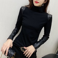 [Fashion Recommendation] European Station Epaulette T-Shirt Women Long-Sleeved Winter New Style Half