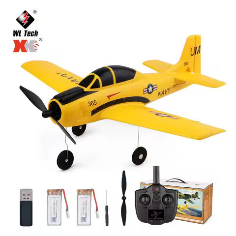 WLtoys A210 4CH RC Plane, 2.4GHZ T28 Trojan RC Airplane, 4 Channel Remote Control plane with 6 Axis 