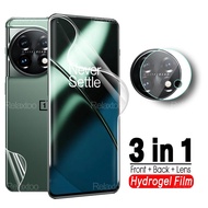 3To1 For Oneplus 11 5G Front Back Cover Hydrogel Film One Plus 1+ 11 Oneplus11 6.7'' PBH110 Camera Lens Glass Screen Protector