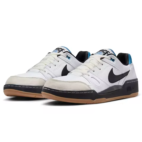 Nike Ful Force Low-Top Skate Shoes Men's Black/White/Blue HJ7262-100