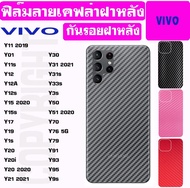 ฟิล์มหลัง VIVO ฟิล์มลายเคฟล่า  VIVO X50pro X60 X60Pro X60pro+ X70 X70pro X70pro+ X80 X80Pro Iqoo Y01 Y11s Y12  Y15 Y15s Y17 Y19 Y1s Y20i Y20 Y21 Y30 Y31  Y33s Y50 Y51 Y70 S1 S1PRO V19 X21 V11 V17 X23 กันรอยฝาหลัง