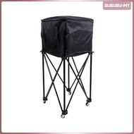 [BububuMY] Ball Storage Cart Folding Ball Hopper with Wheels Pickleball Cart Foldable Pickleball Hop