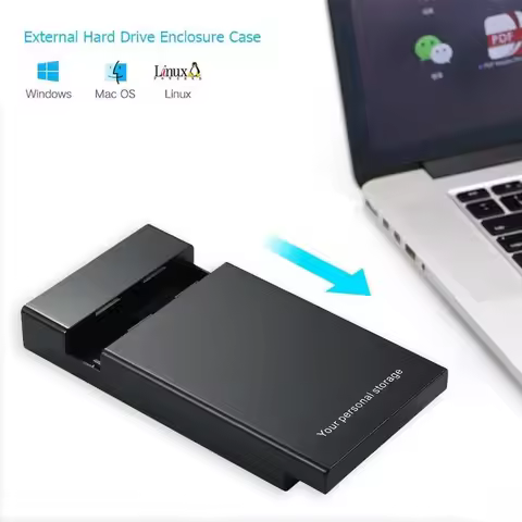 Enclosure HDD Case 3.5'' 2.5'' SATA To USB 3.0 External Hard Drive Enclosure 6Gbps 22TB HDD Box Case