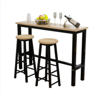 Scandinavian Stylish Bar Table Set (1 TABLE + 2 BAR STOOLS) Dining Table Kitchen Bar Meja Makan Ting