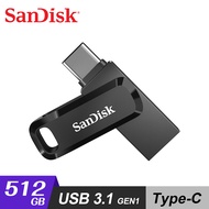 【SanDisk】Ultra Go USB Type-C 512G 雙用隨身碟 黑色
