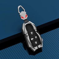 Suezwyu เคสฝาพับโลหะสังกะสีอัลลอย4ปุ่มสมาร์ทป้องกันพวงกุญแจรถสำหรับ Baic Beijing X7 BJ40บวก EX5 EU5