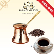 Turkish Cezve COFFEE POT engraved decoration by hand copper plated - (ركوه قهوا )FOR ESPRESSO CUP
