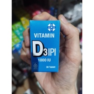 Ipi vitamin d3 1000 iu bottle contains 30 tablets