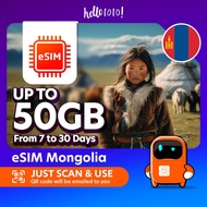 Hello1010 eSIM Mongolia (Up to 50GB)