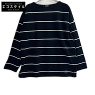 เสื้อแขนยาวผ้าฝ้ายคอเรือสีดำ-ขาว รุ่น Orcival IP42-02 ไซส์ 6 [มือสอง]