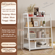 Furniture Rak Besi Lerberg 4&5 Tingkat Rak Susun Putih Rak Barang Rak Buku Serbaguna Rak Aestetic Ru