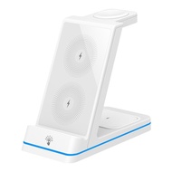 ZUZG 15W Fast 3 in 1 Wireless Charger Stand station mobile phone qi wireless charger Phone Holder Mu