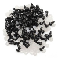 Black Round Doll Eyes / Amigurumi Eyes / Safety Eyes