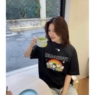 Levent Hello Kitti Rainbow Unisex Men's and Women's ROMANCE STUDIO Loose Form Soft and Cool Fabric F