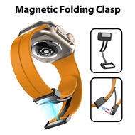 iWatch Silicone Magnetic Buckle Sport Watch Band iWatch Series Ultra 8 7 6 5 4 3 2 1 SE iWatch Strap