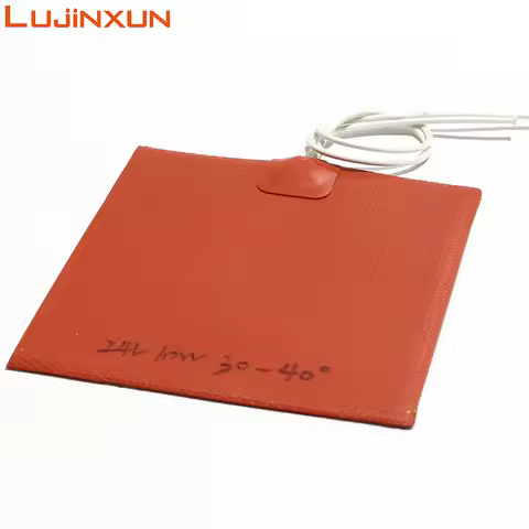 LUJINXUN Silicone Heater Pad 12V 24V 220V Heated Bed For 3D Printer Ender 3 Voron Flexible Waterproo
