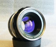 【悠悠山河】收藏級 藍玉 日本光學 Nikon Nippon Kogaku 50mm F2 白嘴金屬鏡 通透無刮無霉無霧