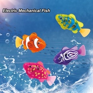Luminous Swimming Induction Electric Fish Baby Bath Toys Water Pet Fish Swing Fish Simulation Clown 