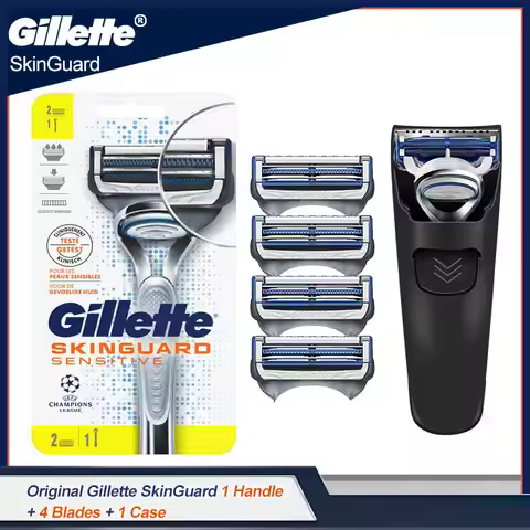 Gillette SkinGuard Men's Razor 2 Layers Shaving Blade Safety Beard Face Care for Sensitive Skin Prev