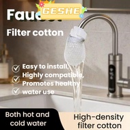 GESH10E 10/50Pcs Faucet Filter Cotton, Universal Thickened Faucet Filter, Anti-splash with T-strap T