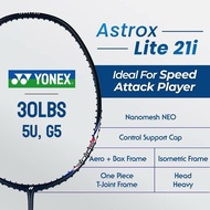 FREE STRING Grip YONEX ASTROX LITE 21i Racket ORIGINAL (MAX 30LBS) 5U Racquet Badminton YONEX Raket 