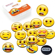 16pcs Emoji Fridge Magnets Cute Refrigerator Magnets For Locker, Whiteboard, Decorative Classroom, K