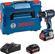 Bosch Professional 18V System Cordless Drill Driver GSR 18V-90 C (incl. 2 x 5.0 Ah Batteries, Charger GAL 18V-40, in L-BOXX)