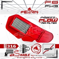 Air Filter Vario 125 150 PCX 150 CBU - Stainless Steel Fenrir F8-FH3