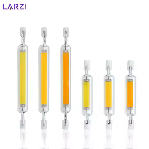 LED R7s COB Glass Tube 5W 10W 20W Lampada Led Lamp 78mm 118mm J78 J118 Corn Light Bulb AC 220V 110V 
