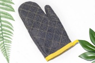 厚棉羊毛氈隔熱手套/廚房用品/羊毛氈保溫手套/阻熱手套-灰色黃色