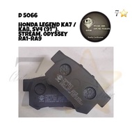 HONDA LEGEND KA7 / KA8 / SV4 CD6 (91") / STREAM / ODYSSEY RA1~RA9 / S5A ES 1.7 D5066 REAR BRAKE PAD
