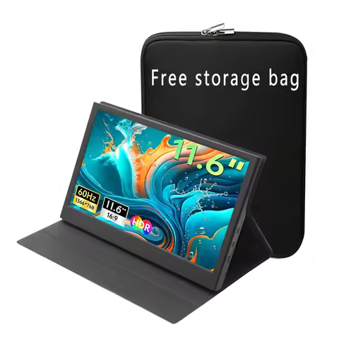 11.6 Inch Portable Monitor 1366*768P 72%sRGB IPS 1000:1 With Type-C Mini HDMI For Phone Laptop TV PS