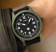 [包順豐] Timex Expedition North 43mm Green Case Black Strap TW2W34400 Quartz Watch