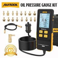 AUTOOL PT620 Oil Pressure Gauge Kit High Precision Engine Oil Pressure Tester for Cars Motorcycles