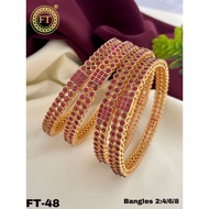 Indian gold plated bangles 2.8 size