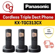 Panasonic KX-TGC313CX Cordless DECT Phone (Triple Pack) with Speakerphone